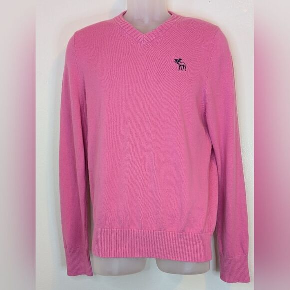 Abercrombie & Fitch Preppy Y2K 90s Academia Country Club Cashmere Wool Sweater L - Picture 1 of 9